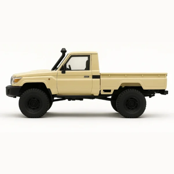 toyota land cruiser 79 mn82 auto rc escala 1-12 sobre fondo blanco o rocoso
