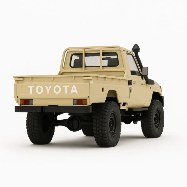 toyota land cruiser 79 mn82 auto rc escala 1-12 sobre fondo blanco o rocoso