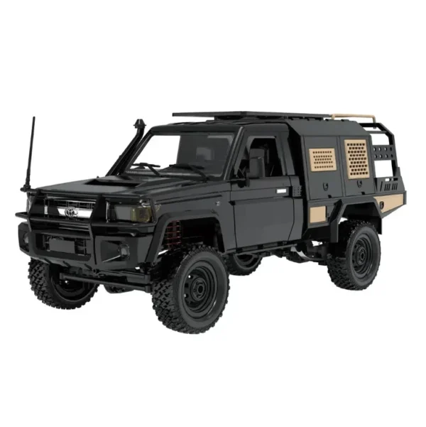 toyota land cruiser 79 rc escala 1-12 mn82s sobre terreno rocoso