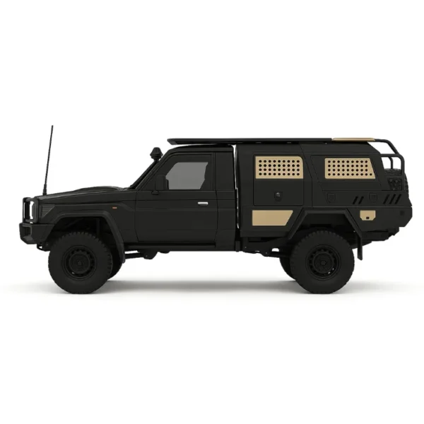toyota land cruiser 79 rc escala 1-12 mn82s sobre terreno rocoso