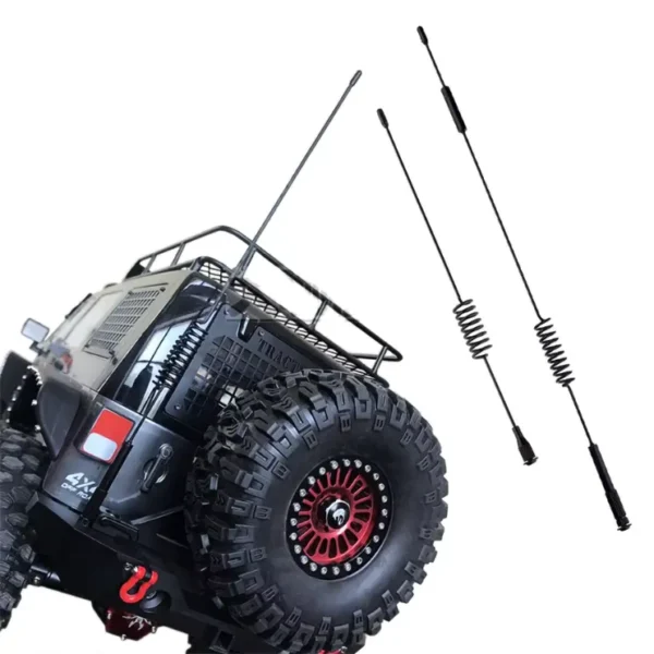 antena de metal 195 mm a escala para auto rc tipo crawler