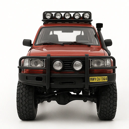 land cruiser 80 wpl c54 auto rc escala 1-16 en fondo blanco o natural