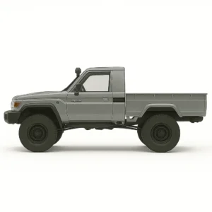 toyota land cruiser 79 mn82 auto rc escala 1-12 sobre fondo blanco o rocoso