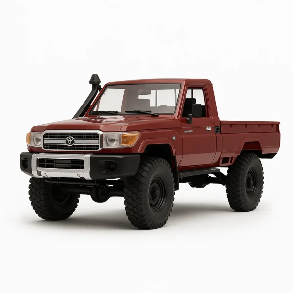 toyota land cruiser 79 mn82 auto rc escala 1-12 sobre fondo blanco o rocoso