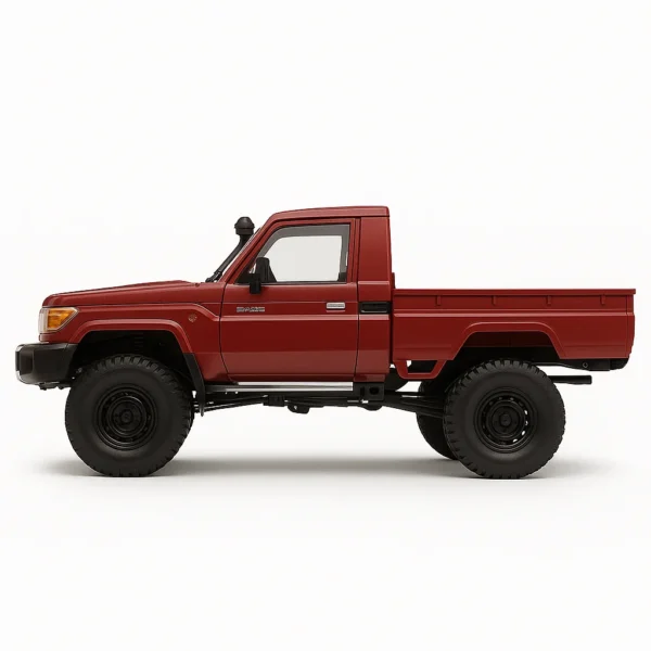 toyota land cruiser 79 mn82 auto rc escala 1-12 sobre fondo blanco o rocoso