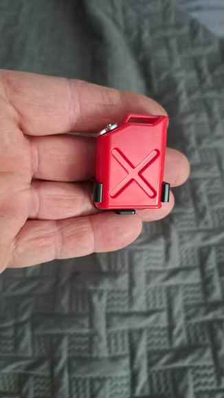 bidon de bencina a escala para auto rc tipo crawler