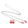cadena de remolque metálica a escala para autos rc tipo crawler