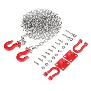 cadena de remolque metálica a escala para autos rc tipo crawler