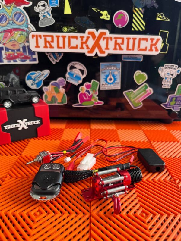Winche o cabestrante con control remoto para RC