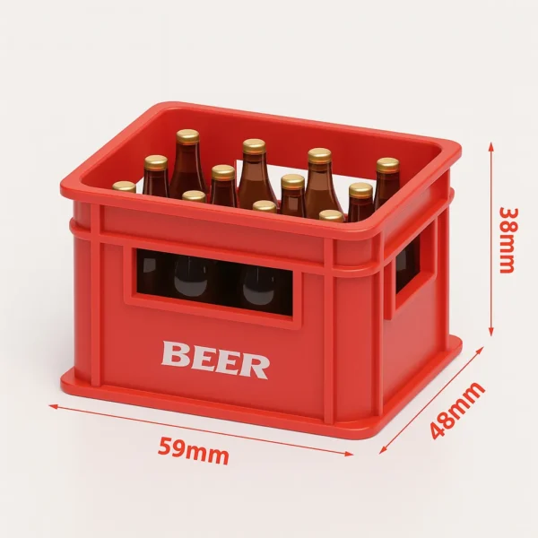 Mini botellas de cerveza a escala 1/12 en colores variados para RC